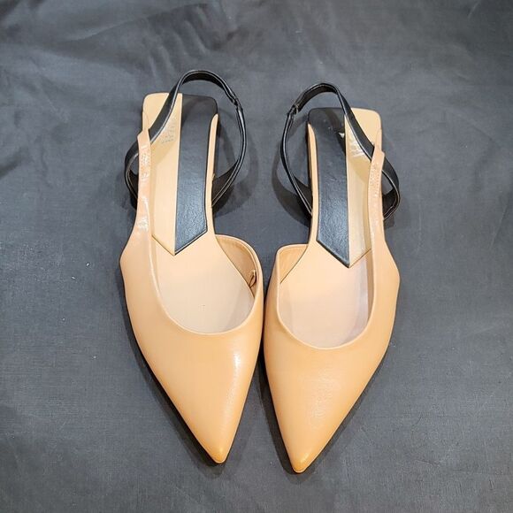 BRAND NEW ZARA SLINGBACK POINTED TOE MULE SANDAL - Picture 2 of 16
